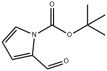 2-醛基吡咯-1-甲酸叔丁酯 结构式