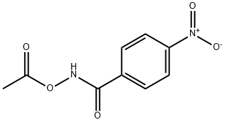 N-アセチルオキシ-p-ニトロベンズアミド 化学構造式