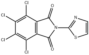 4,5,6,7-tetrachloro-2-(1,3-thiazol-2-yl)isoindole-1,3-dione Struktur