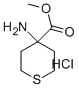 4-Aminotetrahydrothiopyran-4-carboxylic acid methyl ester HCl Structure