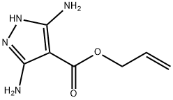 3,5-二氨基-1H-吡唑-4-羧酸烯丙酯,1613191-73-3,结构式
