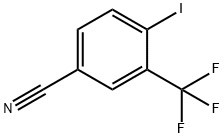 4-Iodo-3-(trifluoromethyl)benzonitrile 化学構造式