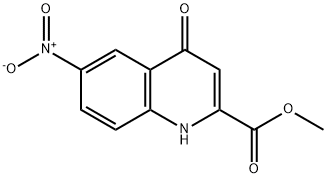 6-Nitro-4-oxo-1,4-dihydro-quinoline-2-carboxylic acid Methyl ester Structure