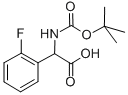 BOC-2-フルオロ-DL-フェニルグリシン 化学構造式