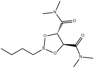 2-BUTYL-1,3,2-DIOXABOROLANE-4S,5S-DICARBOXYLIC ACID BIS(DIMETHYLAMIDE) Struktur