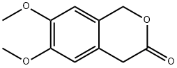 1,4-ジヒドロ-6,7-ジメトキシ-3H-2-ベンゾピラン-3-オン 化学構造式