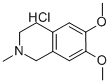 6,7-ジメトキシ-2-メチル-1,2,3,4-テトラヒドロイソキノリン·塩酸塩 化学構造式