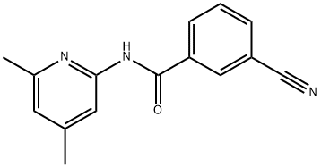 BENZAMIDE, 3-CYANO-N-(4,6-DIMETHYL-2-PYRIDINYL)- Struktur