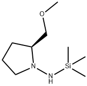 (S)-(-)-1-TRIMETHYLSILYLAMINO-2-METHOXYMETHYLPYRROLIDINE, TECHN., 80 Structure