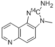 2-Amino-3-methyl-3H-imidazo[4,5-F]quinoline-2-14C Structure