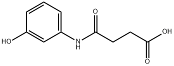 4-((3-羟基苯基)氨基)-4-氧代丁酸, 16141-43-8, 结构式