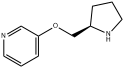 3-[(2R)-2-吡咯烷基甲氧基]吡啶, 161416-94-0, 结构式