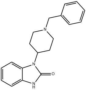 1,3-dihydro-1-[1-benzyl-4-piperidinyl]-2H-benzimidazol-2-one, 16148-06-4, 结构式
