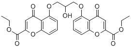 クロモグリク酸ジエチル 化学構造式