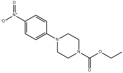 ETHYL 4-(4-NITROPHENYL)TETRAHYDRO-1(2H)-PYRAZINECARBOXYLATE Struktur