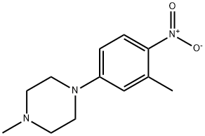 1-Methyl-4-(3-Methyl-4-nitrophenyl)piperazine Structure