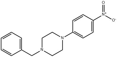 1-苄基-4-(4-硝基苯基)哌嗪, 16155-08-1, 结构式