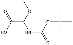Acetic acid, [[(1,1-dimethylethoxy)carbonyl]amino]methoxy- (9CI) Structure