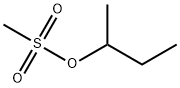 メタンスルホン酸, 1-メチルプロピルエステル 化学構造式