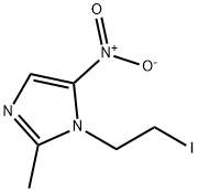 1-(2-碘乙基)-2-甲基-5-硝基-1H-咪唑, 16156-90-4, 结构式
