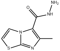 6-メチルイミダゾ[2,1-b]チアゾール-5-カルボヒドラジド 化学構造式