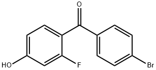 (4-BROMOPHENYL)(2-FLUORO-4-HYDROXYPHENYL) METHANONE Structure
