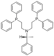 R(+)-N,N-BIS(2-DIPHENYLPHOSPHINOETHYL)-1-PHENYLETHYLAMINE Structure