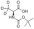 L-ALANINE-3,3,3-D3-N-T-BOC Struktur