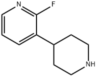 2-fluoro-3-piperidin-4-ylpyridine Structure