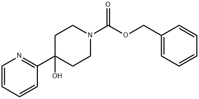 Benzyl 4-hydroxy-4-(pyridin-2-yl)piperidine-1-carboxylate Structure