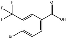 4-ブロモ-3-(トリフルオロメチル)安息香酸 化学構造式