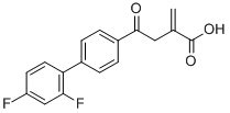 4-(2',4'-Difluorobiphenyl-4-yl)-2-methylene-4-oxobutanoic acid Structure