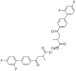 calcium 4-[4-(2,4-difluorophenyl)phenyl]-2-methyl-4-oxo-butanoate Struktur