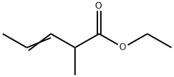2-メチル-3-ペンテン酸エチル 化学構造式