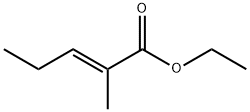 (E)-2-甲基-2-戊烯酸乙酯, 1617-40-9, 结构式