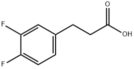 3,4-DIFLUOROHYDROCINNAMIC ACID Struktur