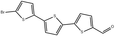 5''-ブロモ-2,2':5',2''-ターチオフェン-5-カルボキシアルデヒド 化学構造式