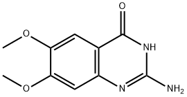 2-AMINO-6,7-DIMETHOXYQUINAZOLIN-4-OL Struktur