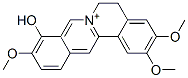 5,6-ジヒドロ-2,3,10-トリメトキシ-9-ヒドロキシジベンゾ[a,g]キノリジニウム 化学構造式