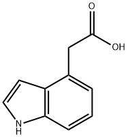 2-(1H-吲哚)-4-乙酸 结构式