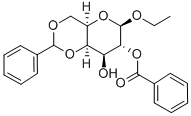 ETHYL 2-O-BENZOYL-4,6-O-BENZYLIDENE-BETA-D-GALACTOPYRANOSIDE Structure