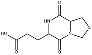 ピドチモドジケトピペラジン-6-プロパン酸 化学構造式