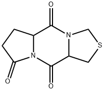 1H,3H,5H-pyrrolo[1,2-a]thiazolo[3,4-d]pyrazine5,8,10(5aH,10aH)-trione,dihydro- 化学構造式
