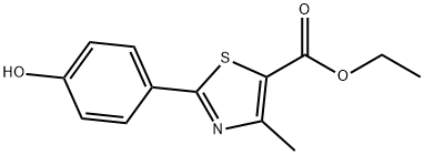 ethyl 2-(4-hydroxyphenyl)-4-methyl thiazole-5-carboxylate Structure