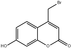 4-(bromomethyl)-7-hydroxy-chromen-2-one 结构式