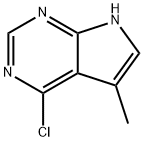 4-氯-5-甲基-7H-吡咯并[2,3-d]嘧啶,1618-36-6,结构式