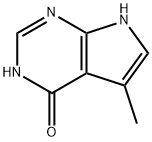 5-メチル-3H-ピロロ[2,3-D]ピリミジン-4(7H)-オン 化学構造式