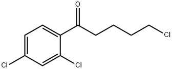 5-クロロ-1-(2,4-ジクロロフェニル)-1-オキソペンタン 化学構造式