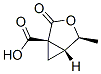 3-Oxabicyclo[3.1.0]hexane-1-carboxylicacid,4-methyl-2-oxo-,[1S-(1alpha,4alpha,5alpha)]-(9CI) Struktur