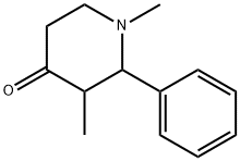 1,3-ジメチル-2-フェニルピペリジン-4-オン 化学構造式